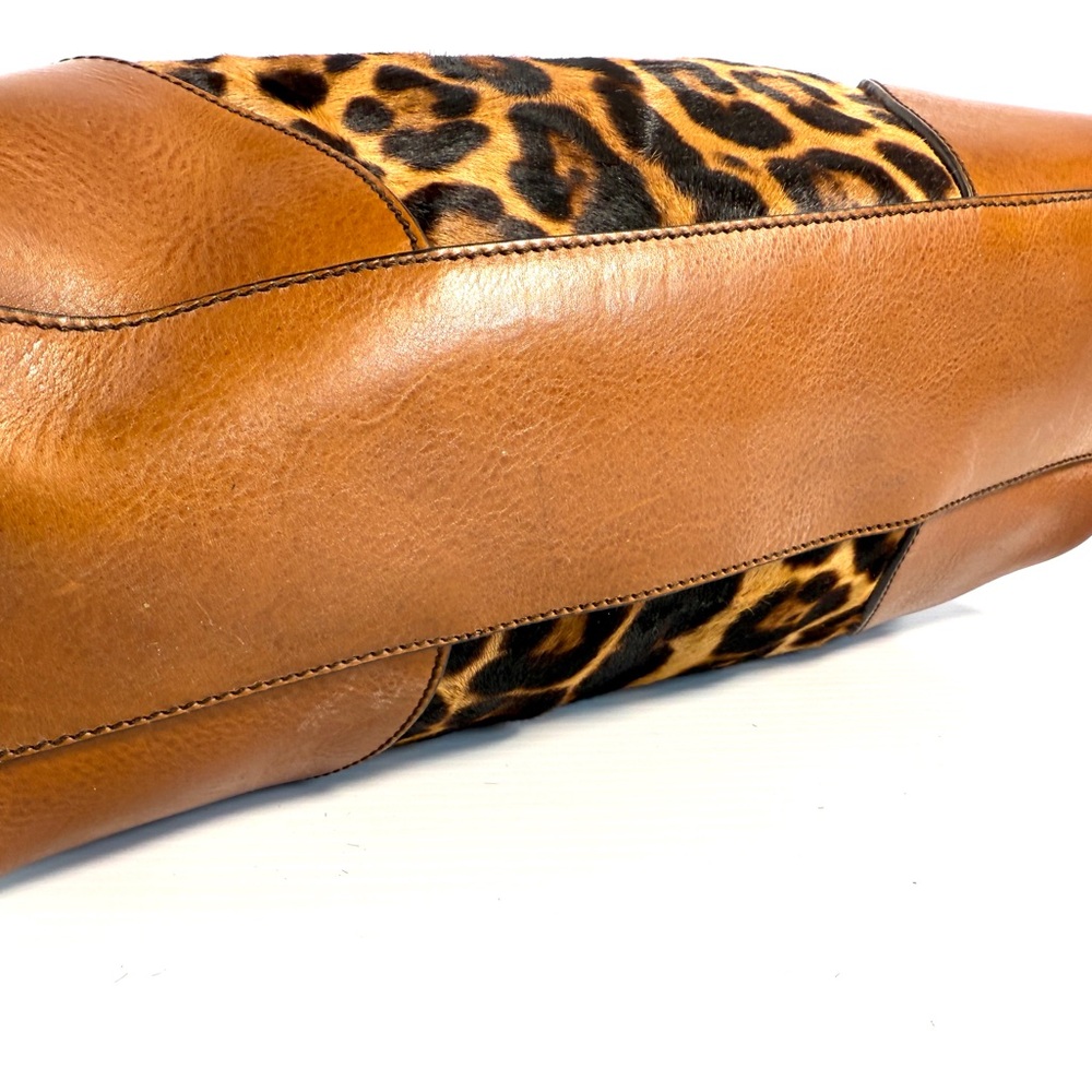 Dolce & Gabbana Leopard Print Satchel with Brown Accents - Picture 9 of 16